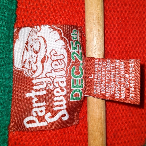 Party Sweater Size L Baa Humbug Singing Sheep Christmas Holiday Sweater As Is - Picture 5 of 8